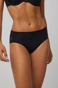 Cueca de cobertura total em tule invisível