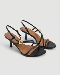 Ceremonial sandals with gold appliqué