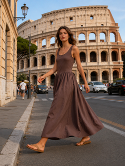 Vestido de algodão