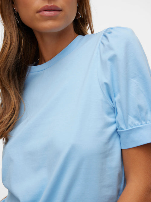 T-Shirt Manga Curta Azul