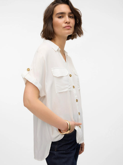 Camisa Manga Curta Branco
