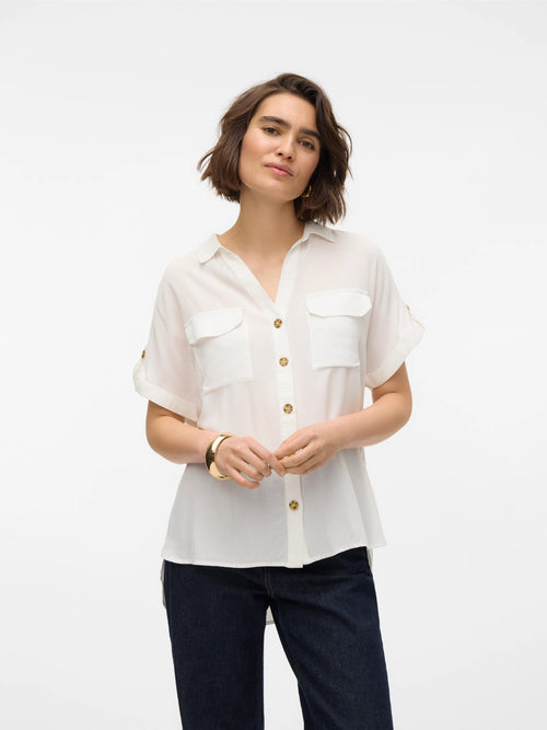 Camisa Manga Curta Branco