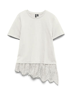 Lace detail T-shirt