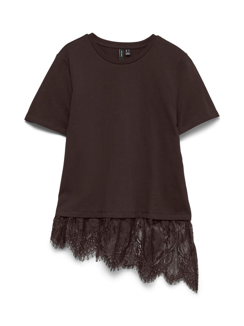 Lace detail T-shirt