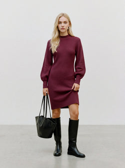 Vestido Midi VMHARPER de Malha com Mangas de Volume