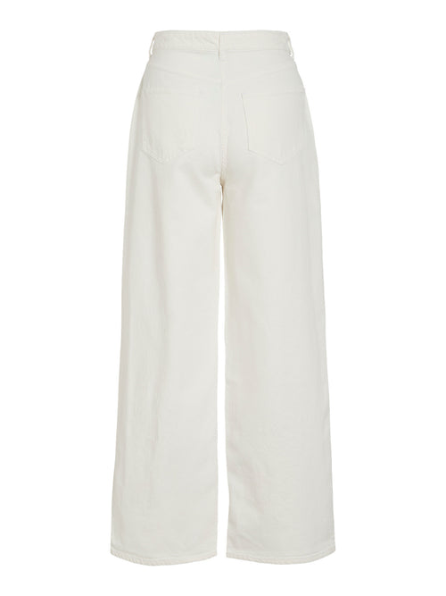Calças Jeans Wide Leg de Cintura Alta