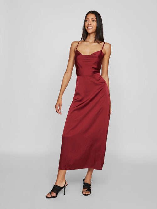Vestido Longo sem Mangas com Alças Ajustáveis