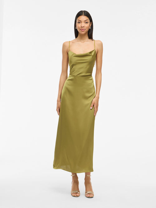 Vestido Longo sem Mangas com Alças Ajustáveis