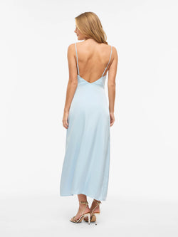 Vestido Longo sem Mangas com Alças Ajustáveis