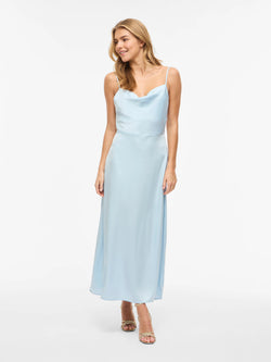 Vestido Longo sem Mangas com Alças Ajustáveis