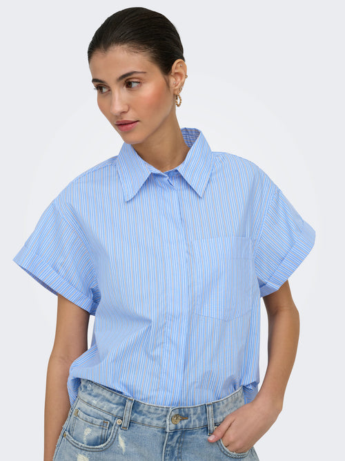 Camisa de Manga Curta em Algodão
