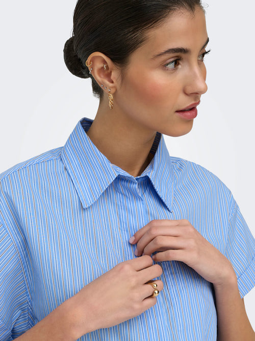 Camisa de Manga Curta em Algodão