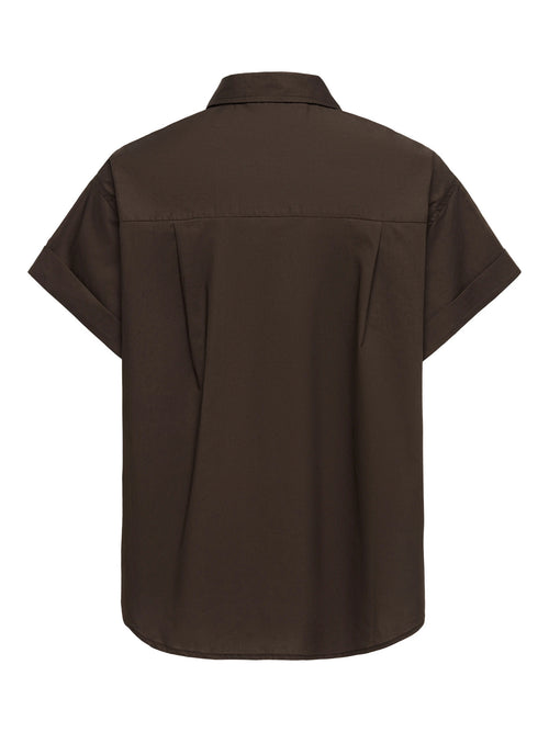 Camisa de Manga Curta em Algodão