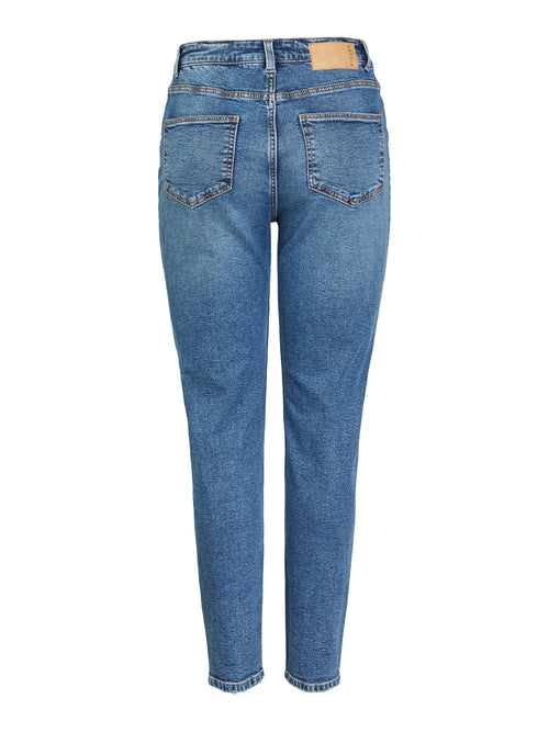 Jeans Mom Fit de Cintura Alta