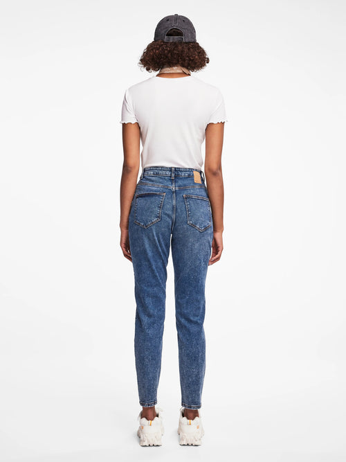 Jeans Mom Fit de Cintura Alta