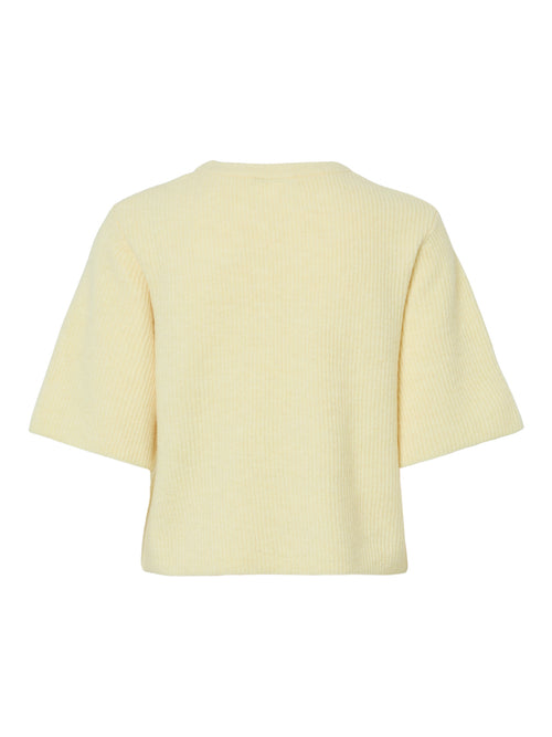 Camisola de Malha Manga Curta com Decote Redondo