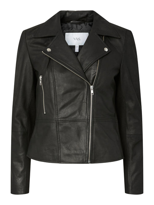 Casaco Biker Preto em Pele