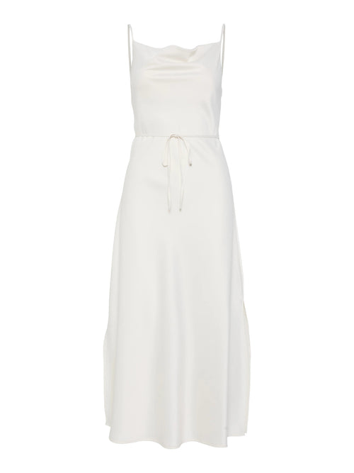 Vestido Midi Slip Dress com Decote Degagê