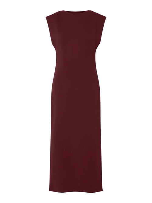 Vestido Midi Elegance drapeado com Ombreiras