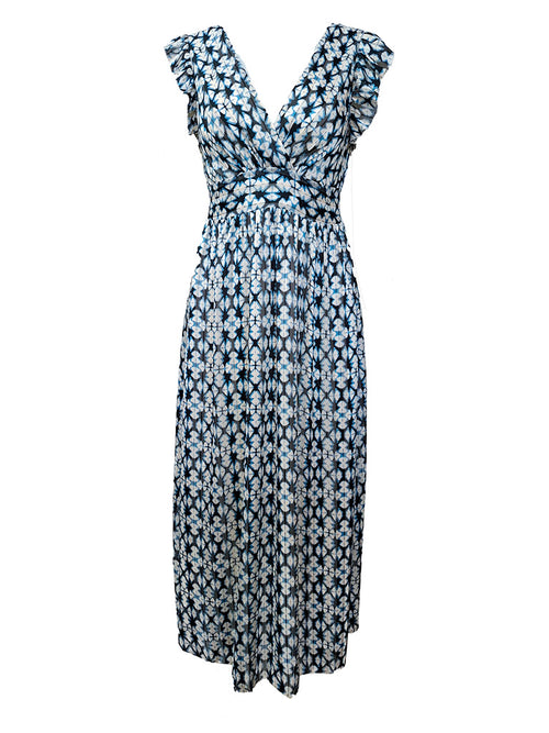 Vestido longo estampado