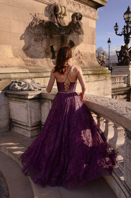Vestido Emilda PL2314-Ameixa