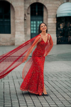 Vestido Christelle GP566 - Bordô