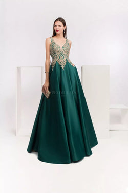 Vestido Milina TA0009 - Verde-garrafa