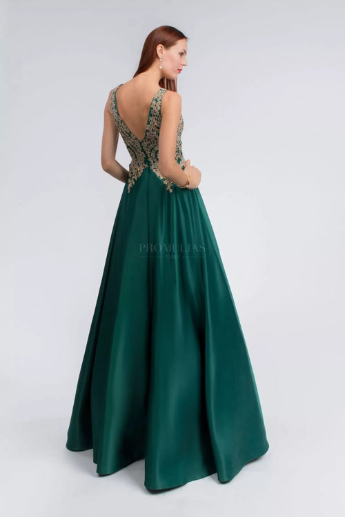 Vestido Milina TA0009 - Verde-garrafa