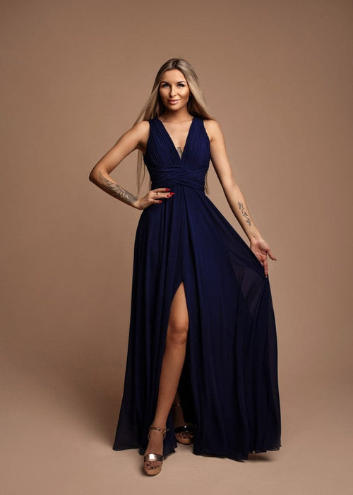 Vestido longo chiffon