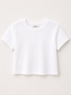 Top tipo crop essenciais em algodão