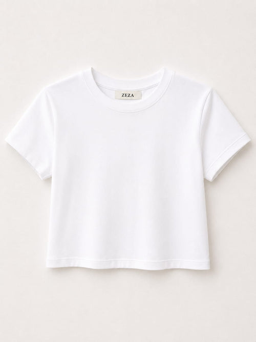 Top tipo crop essenciais em algodão