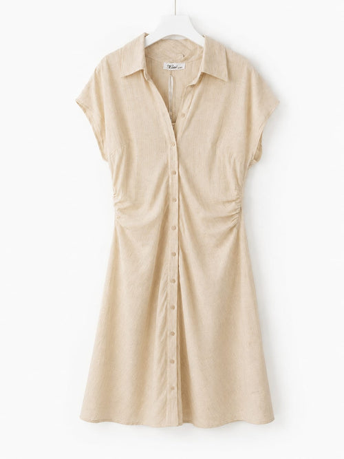 Shirt Dress Curto com Botões