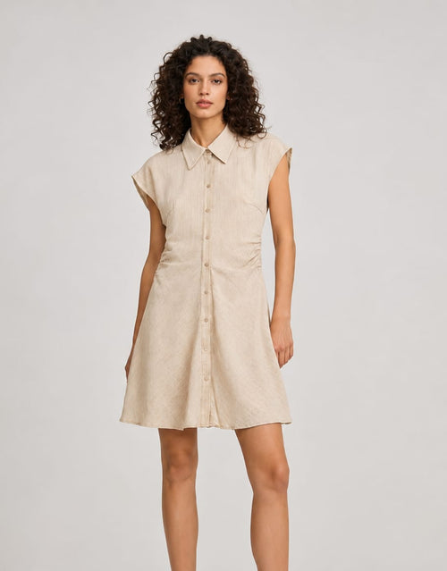 Shirt Dress Curto com Botões