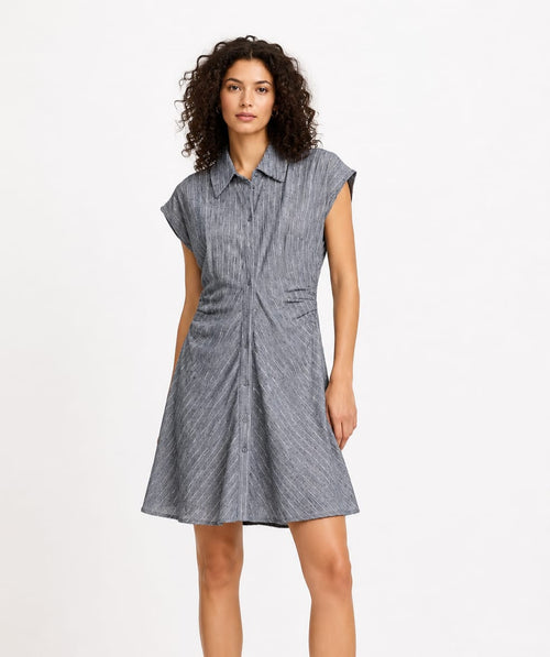 Shirt Dress Curto com Botões