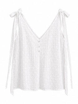 Cami top with tie shoulders