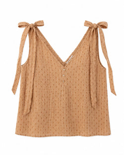 Cami top with tie shoulders