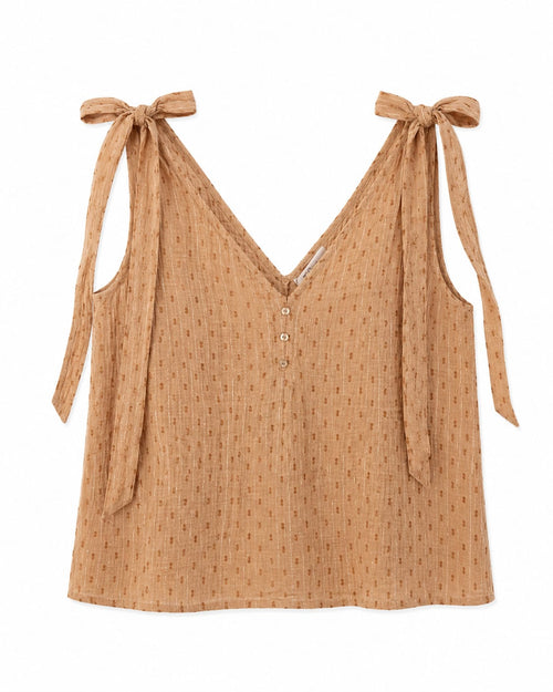 Cami top with tie shoulders