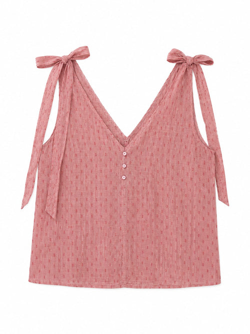 Cami top with tie shoulders