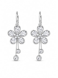 Brincos Flor com Strass