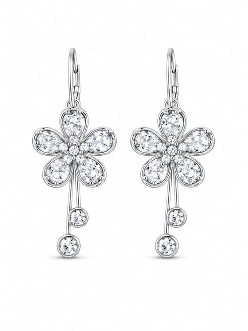 Brincos Flor com Strass