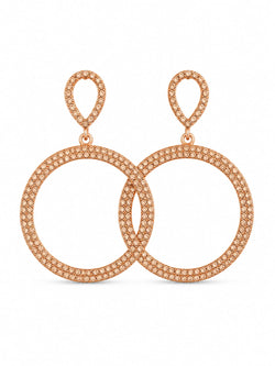 Brincos Argola Douré com Strass
