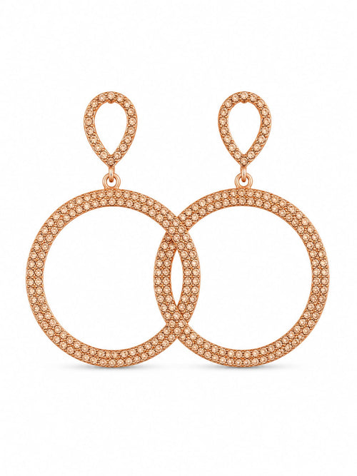Brincos Argola Douré com Strass