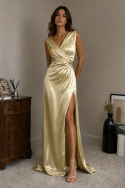 PT2601418 Vestido comprido acetinado