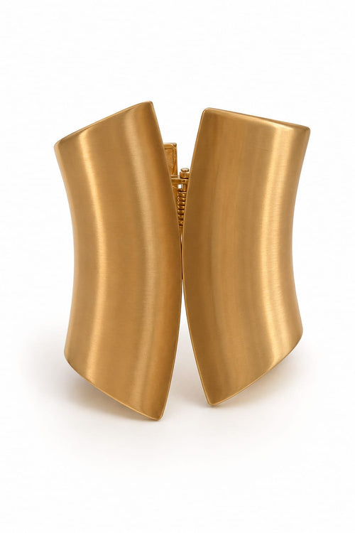 Pulseira Cuff Larga Dourada