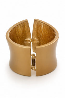 Pulseira Cuff Larga Dourada