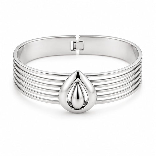 Pulseira Cuff Riscas Detalhe Gota