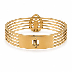 Pulseira Cuff Riscas Detalhe Gota