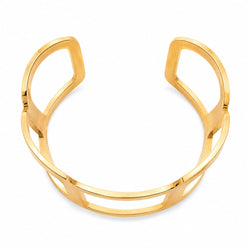 Pulseira Cuff Geométrica Dourada