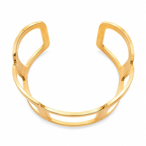 Pulseira Cuff Geométrica Dourada