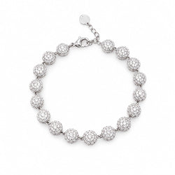 Pulseira Esferas Pavé Zircónia